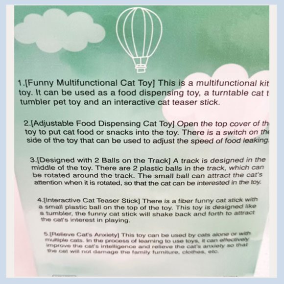 Fortune Cat Tumbler Ball, Cat Food Toy, Cat Toy TWO LEFT! - Picture 4 of 7